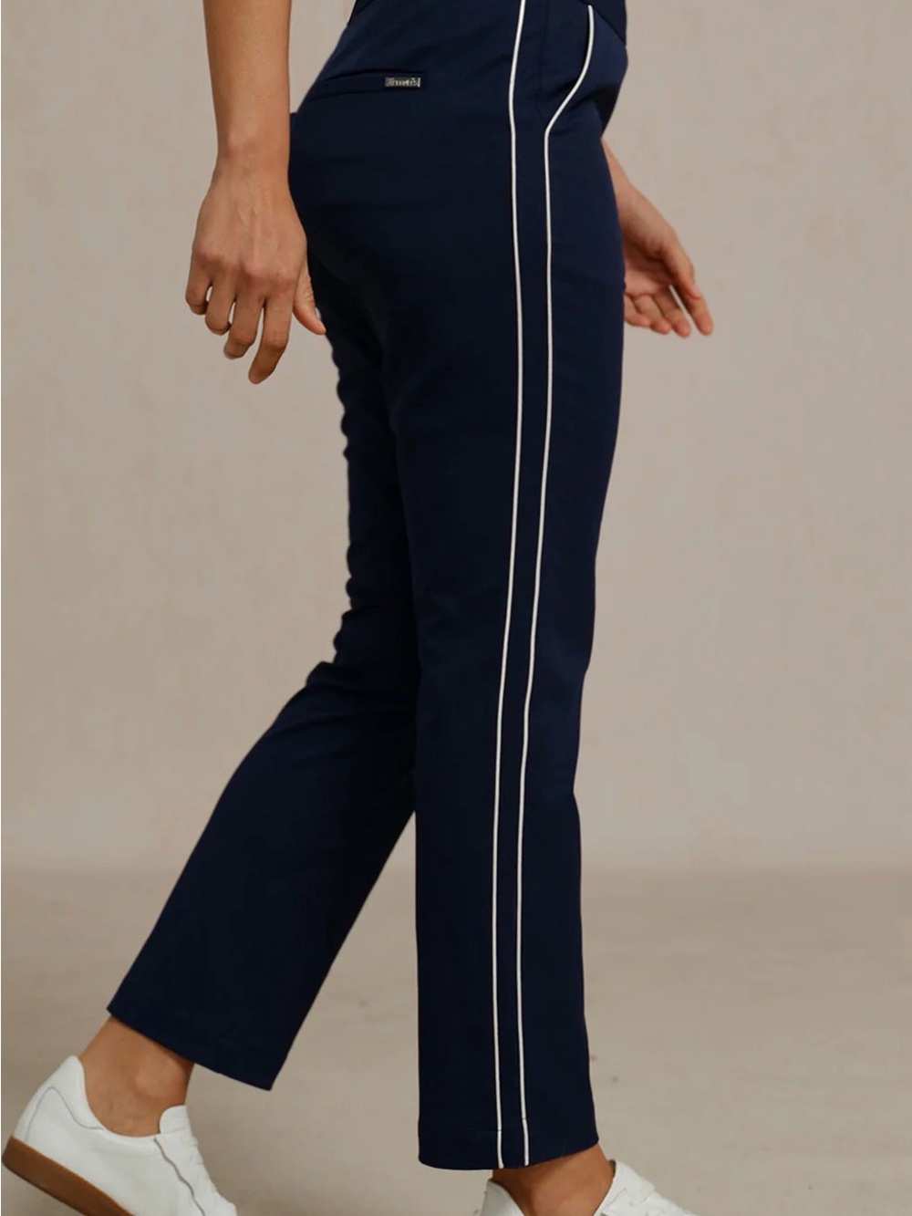 Acegolfs pants Navy Golf, Pickleball, Tennis Pants with White Piping